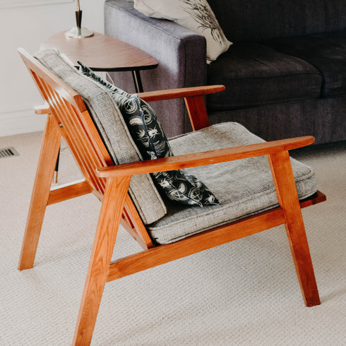 Regina Lounge Chair with White Oak